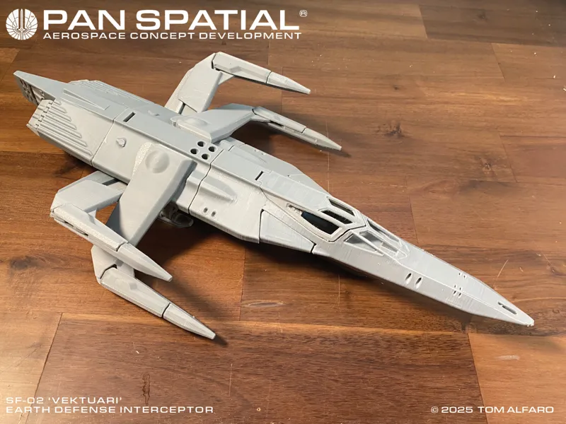 Vektaur Earth Interceptor Poseable Model