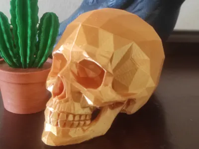 Low-Poly Pauly | Funky Desktop Skull