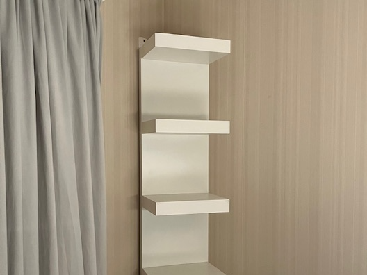 Corner mount for IKEA Lack