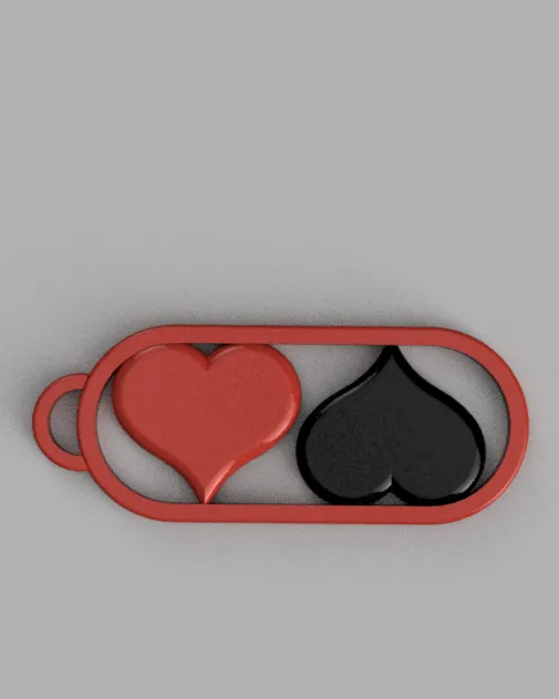 Double Heart Keychain