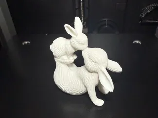 Rabbit family kiss | Hasen Familie Kuss