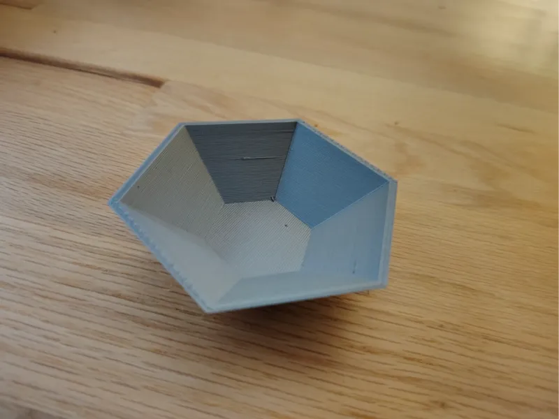 Works at all scales hexagonal bowl.