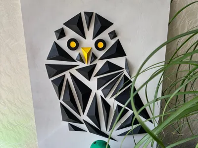 Owl of Athena for wall decoration