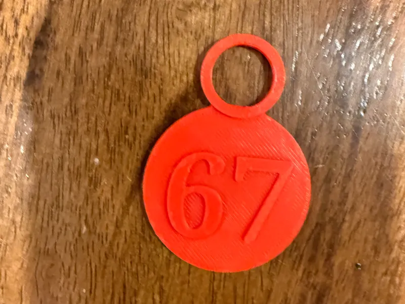 67 keychain