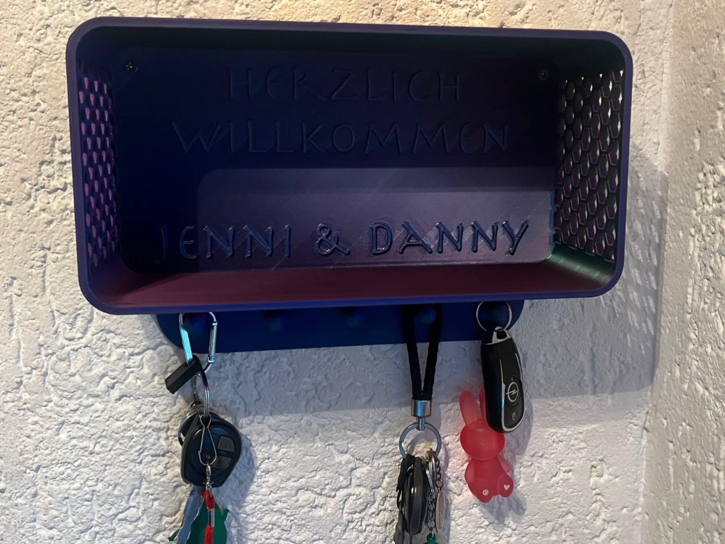 Modern "Welcome Home" Key Organizer / Board