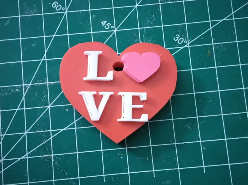 Heart keychain