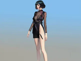 短发少女
