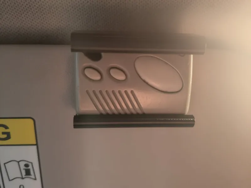 Garage opener holder - Car visor