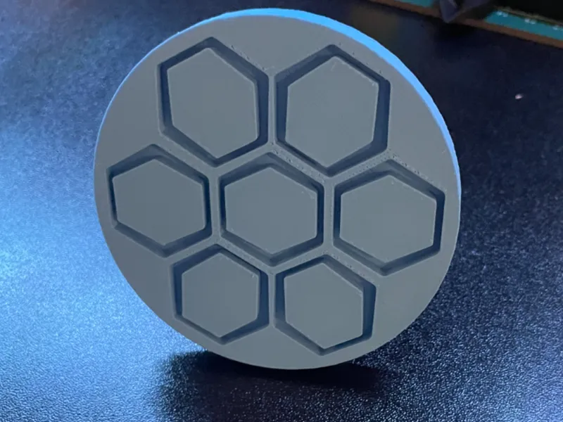 Hexagon Circle Coaster