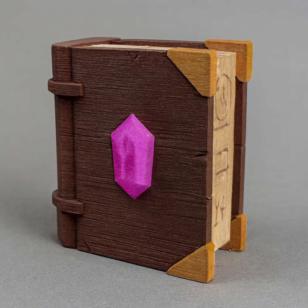 Low Poly Spell Book - Free 3D Print Model - MakerWorld