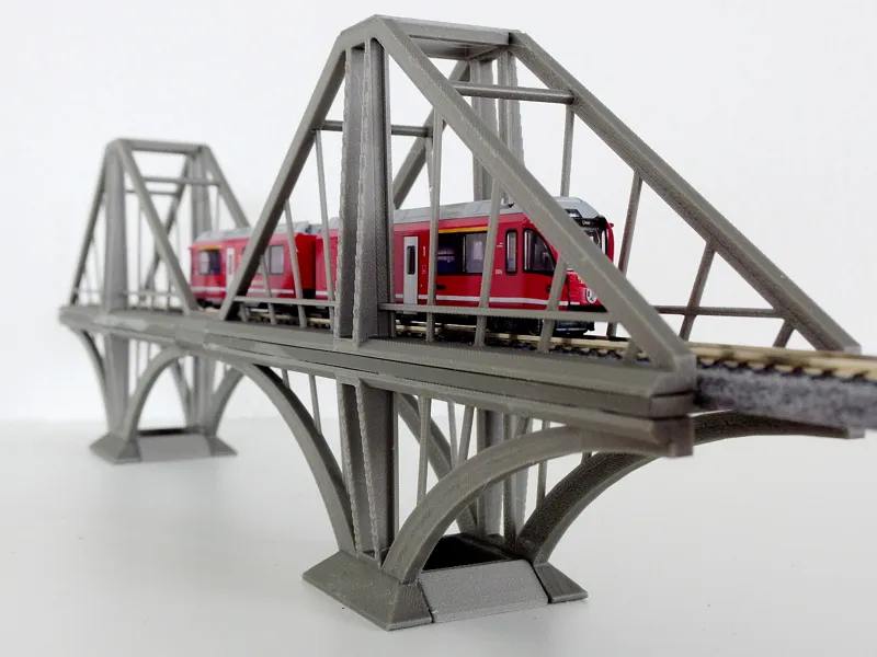 Cantilever Railway Bridge - H0 Scale