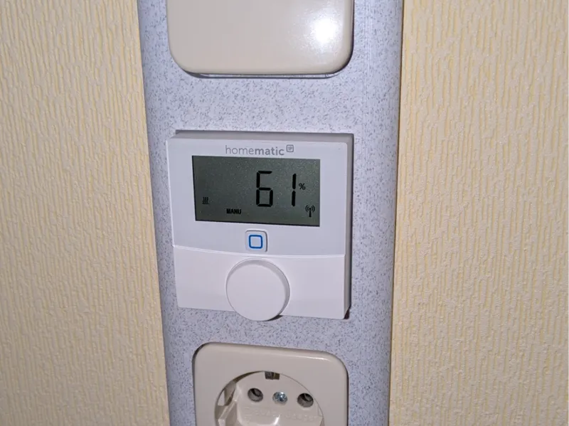 Busch Jaeger Duro SI mit Homematic IP Thermostat