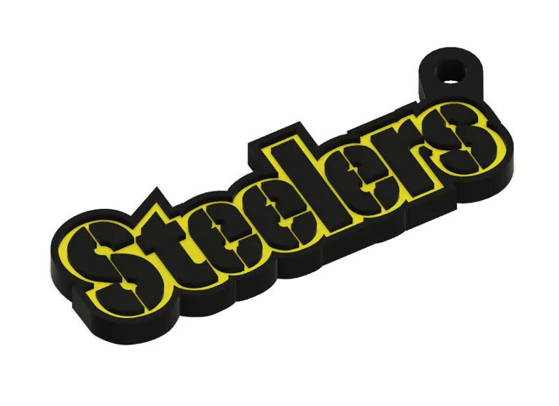 Steelers Football Team Key Chain