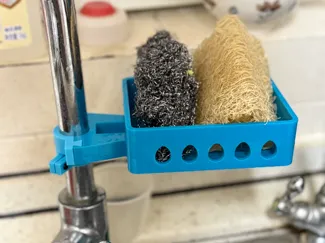 厨房水槽龙头旋转沥水盒肥皂盒