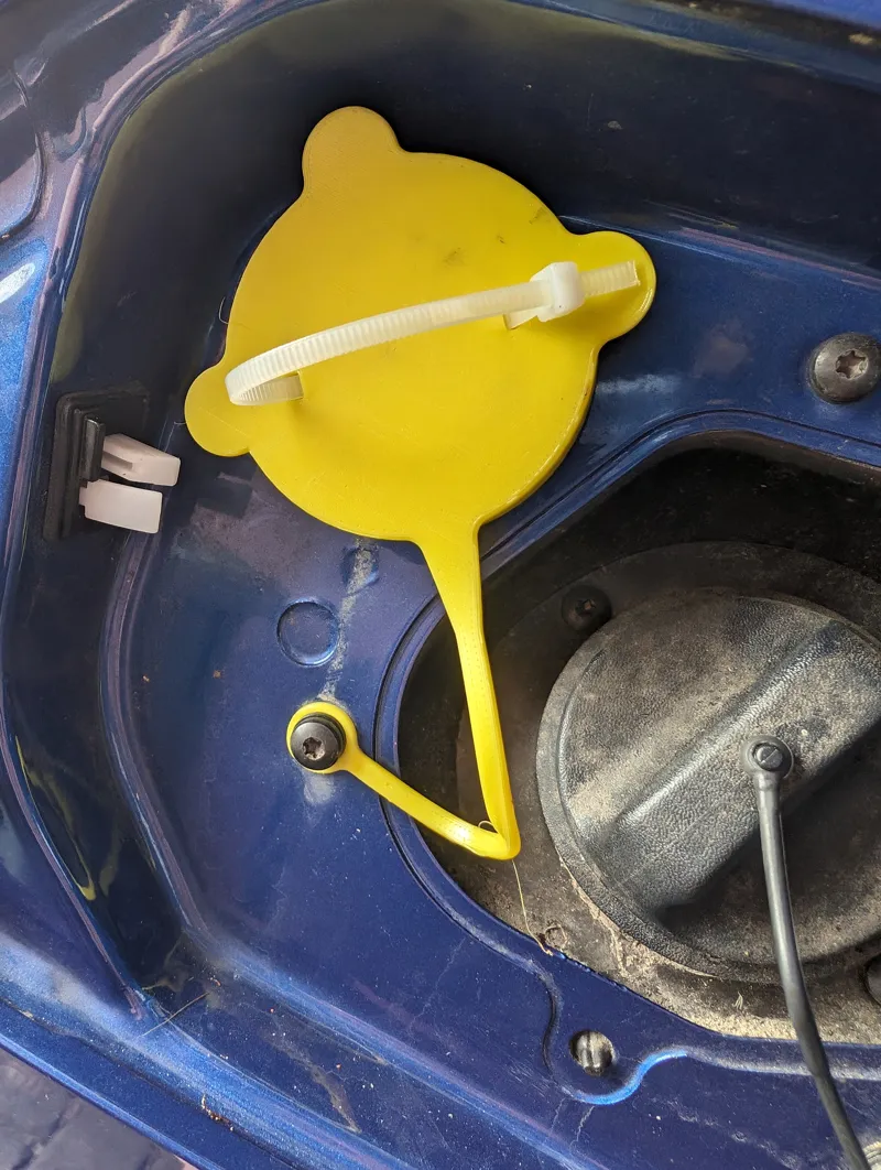 LPG infill push-in cap