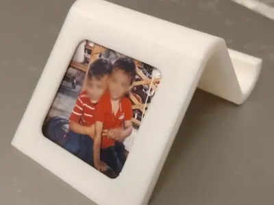 Smartphone holder photo frame photo template