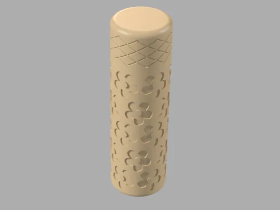 Contenitore a tubo cilindrico con tappo filettato
