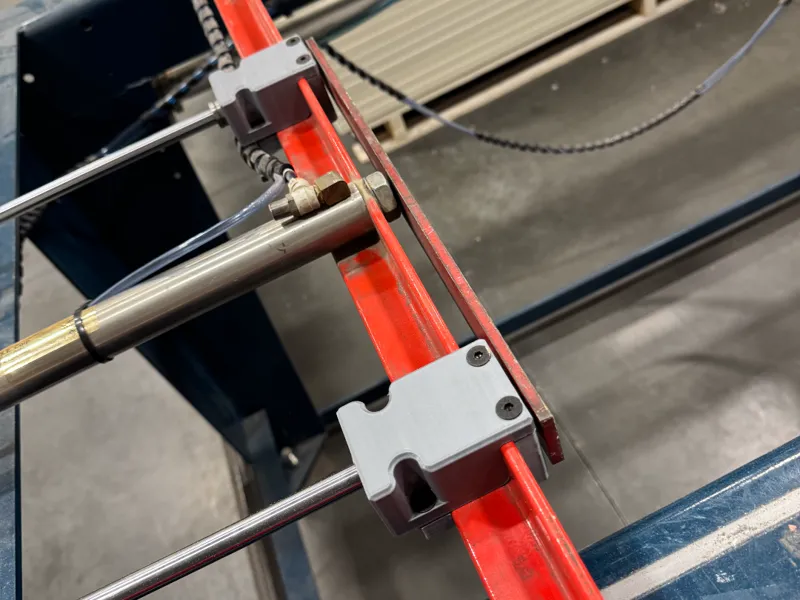 Wise door loader support bearing mount