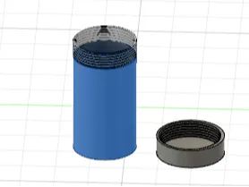 .25 scale threaded cup