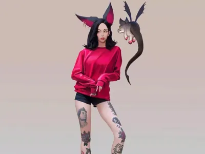 Animal-eared girl
