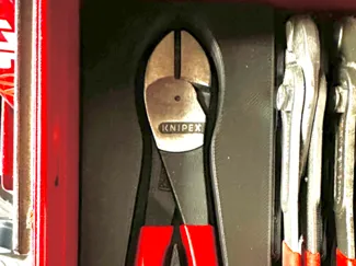 Knipex 74 01 250 Diagonal Cutters Gridfinity 5x2