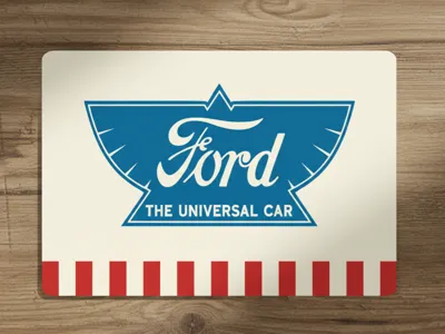 Ford (The Universal Car) Card Scraper