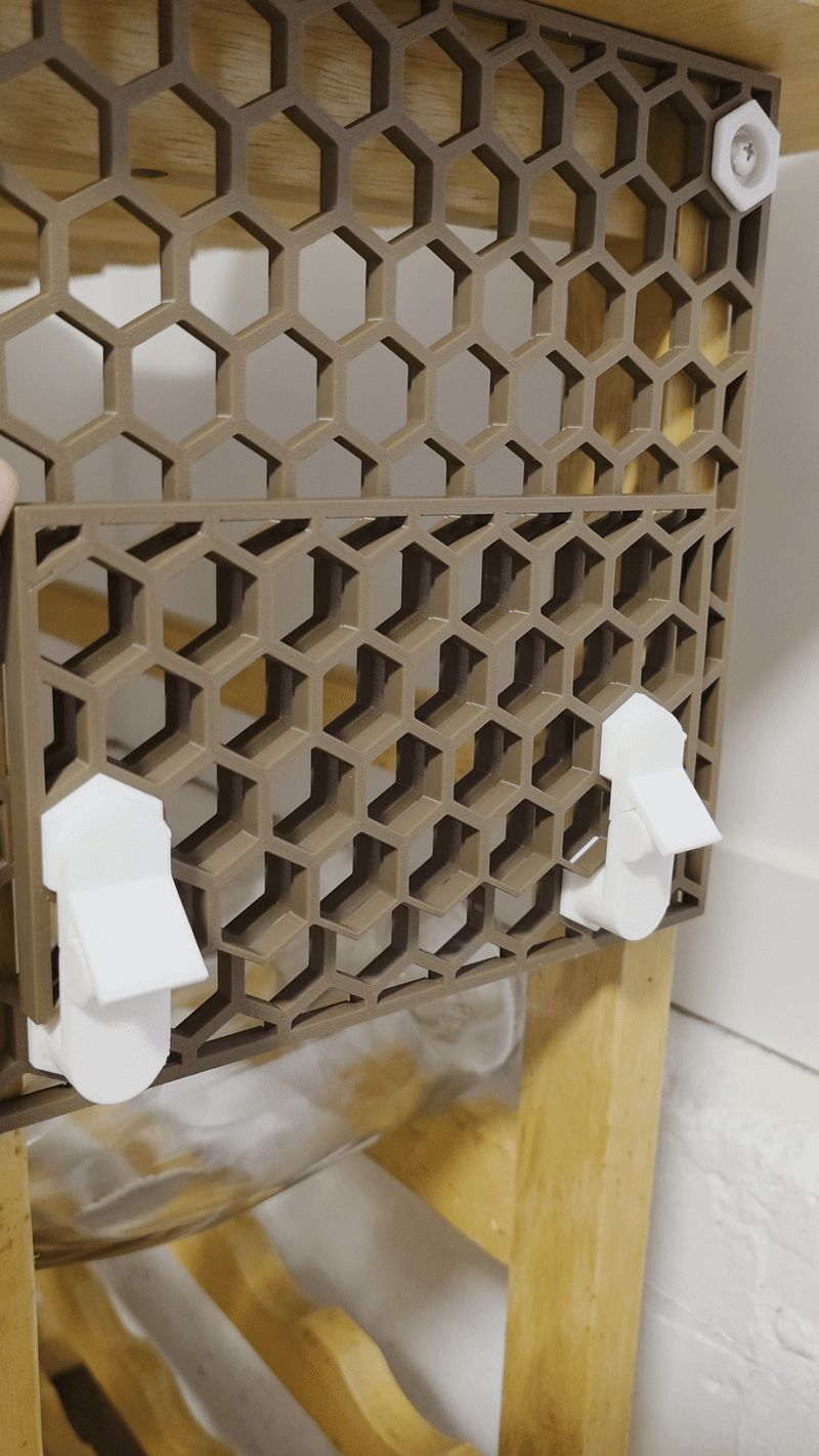 Honeycomb Storage Wall Shelf Hinge V1.0