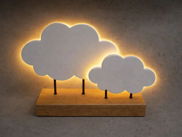 Duo de nuages décoratifs lumineux