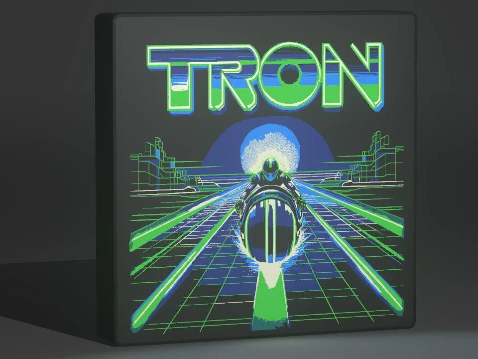 Tron Lightcycle (The Grid) - Lightbox - Free 3D Print Model - MakerWorld