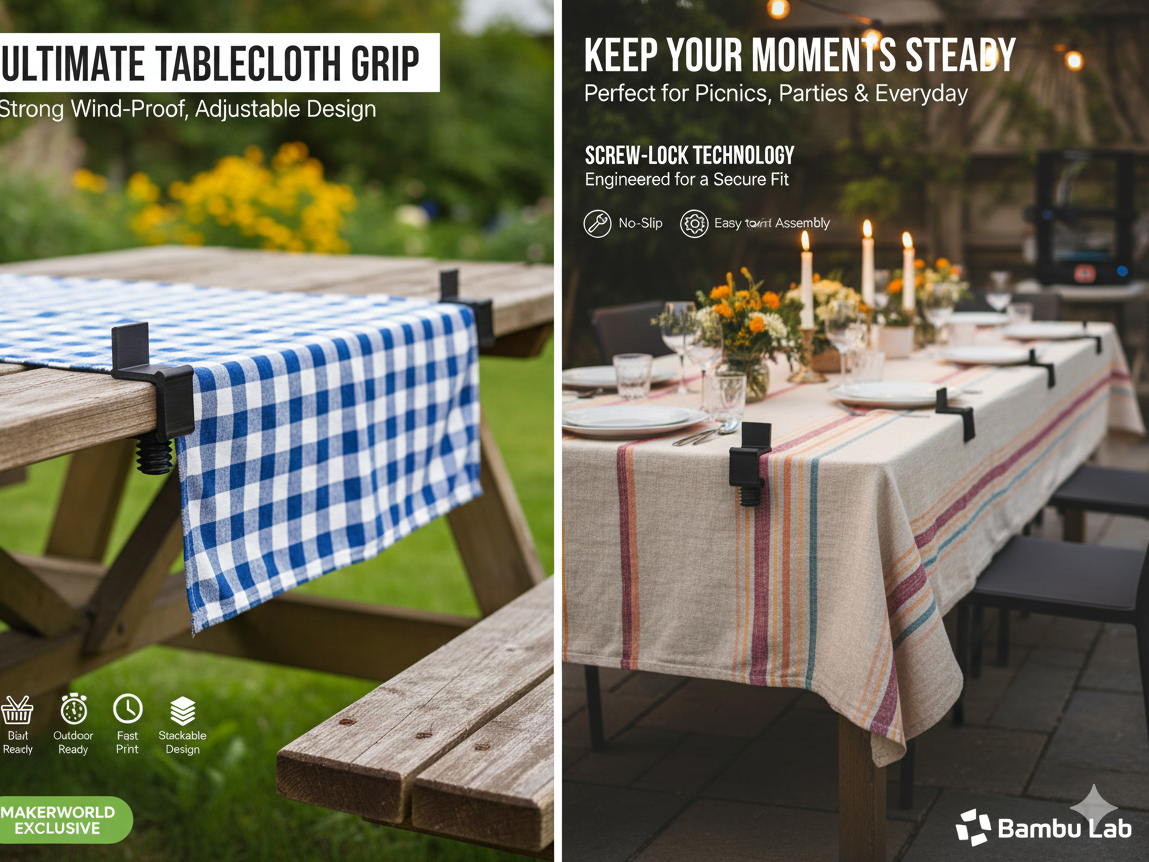 strong wind proof tablecloth clip