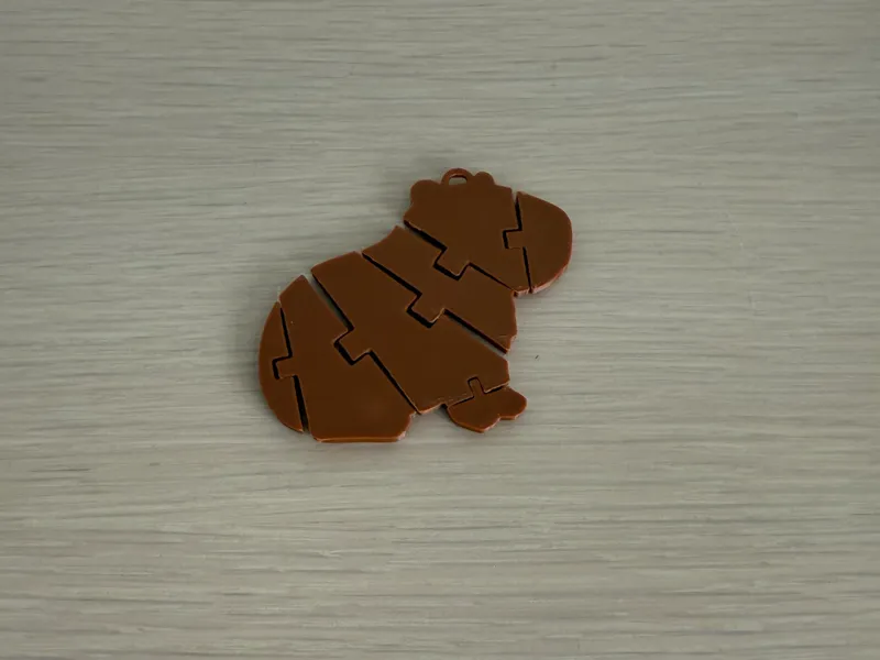 Flexi Cabybara Keychain