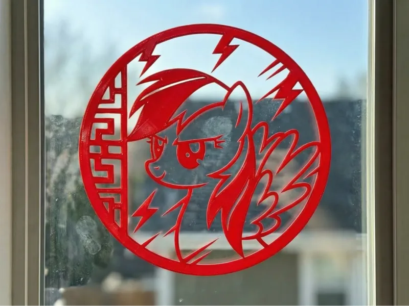 马年窗花-小马宝莉系列2（云宝黛西 Rainbow Dash）