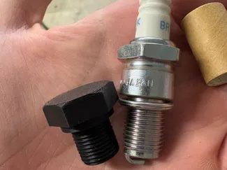 spark plug hole cover 13/16