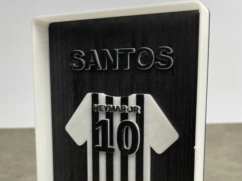 QUADRO CAMISETA PERSONALIZÁVEL - SANTOS FC.