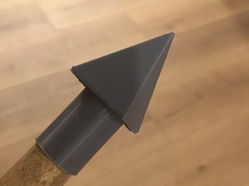 Spear head for 1/2 inch wide stick