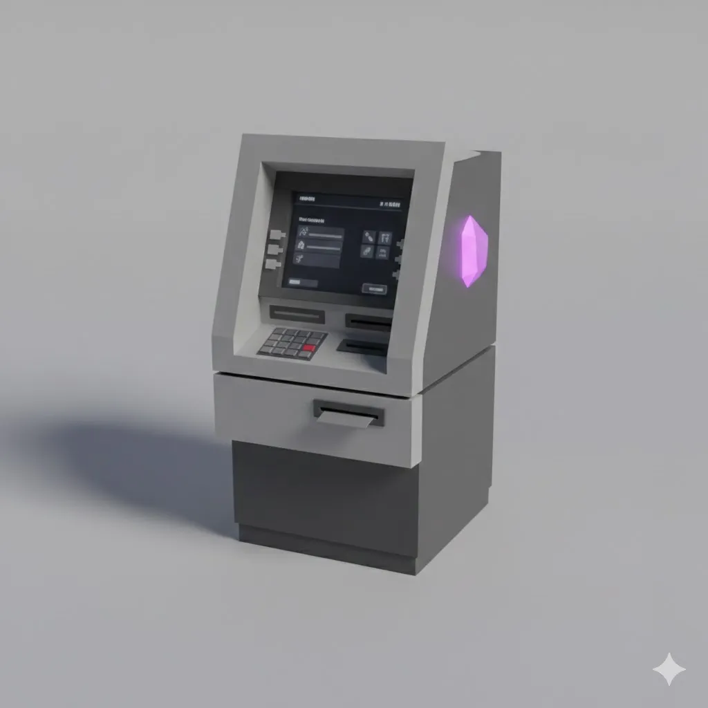 Low Poly ATM - Free 3D Print Model - MakerWorld