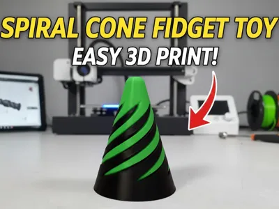Endless Swirl Fidget - Satisfying Multi-Color Spin