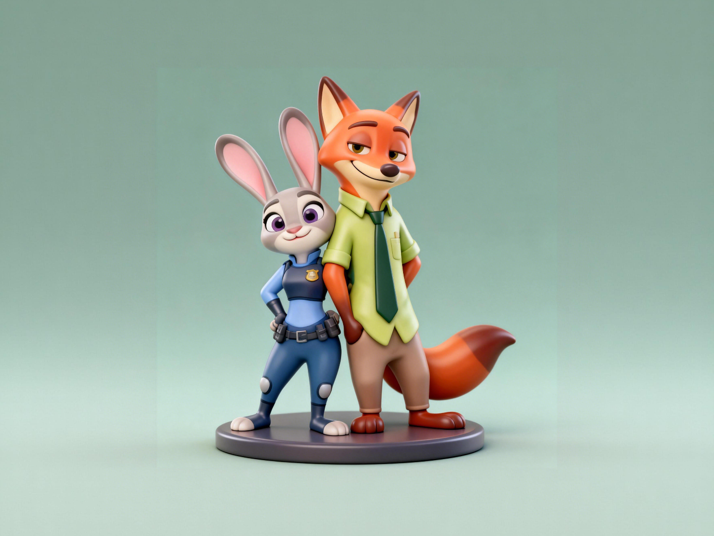 3Dプリント ジュディとニック - ズートピア2関連フィギュア