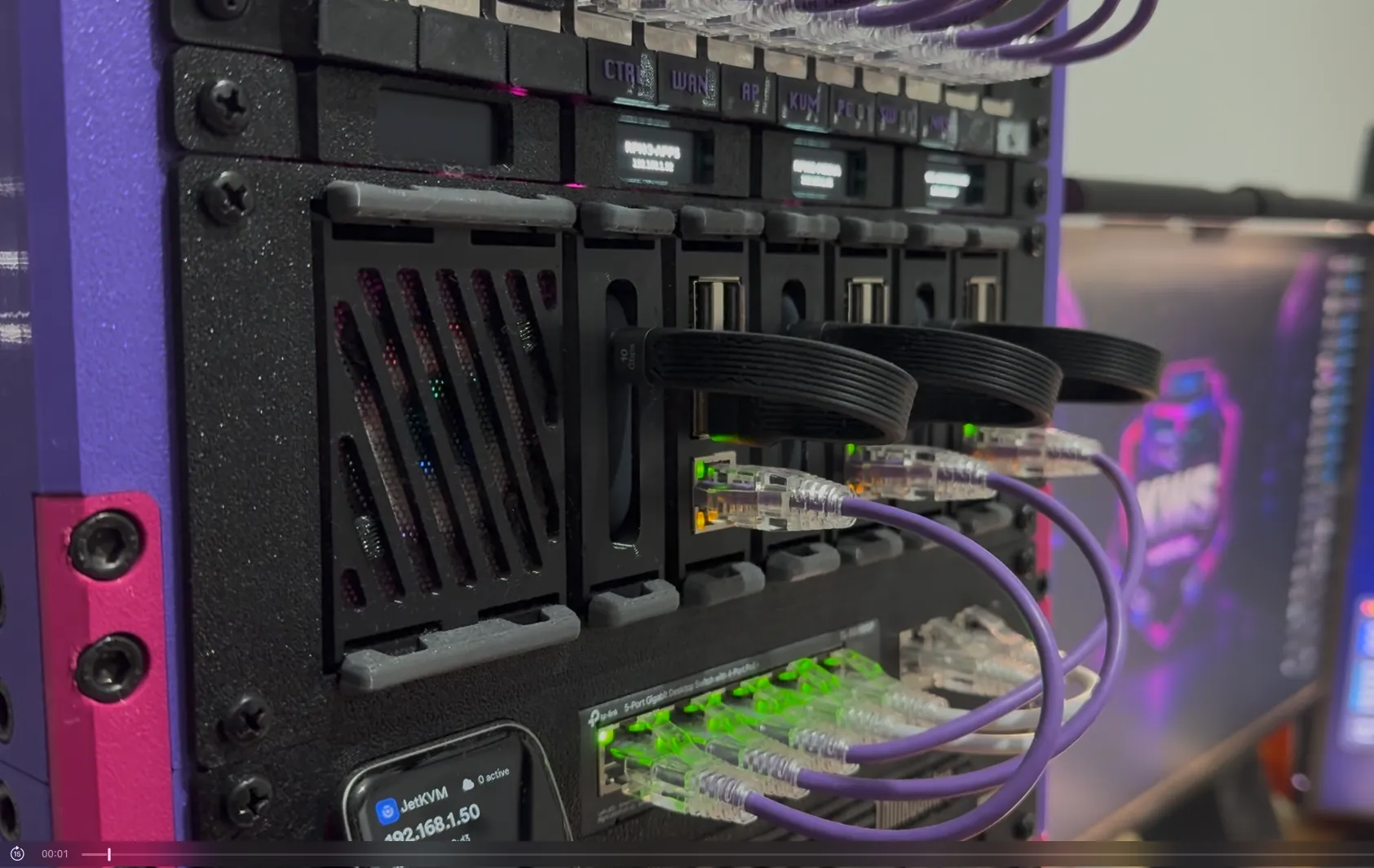 Rack Snap-in system (8 bay Raspberry Pi Cluster) - Free 3D Print Model ...