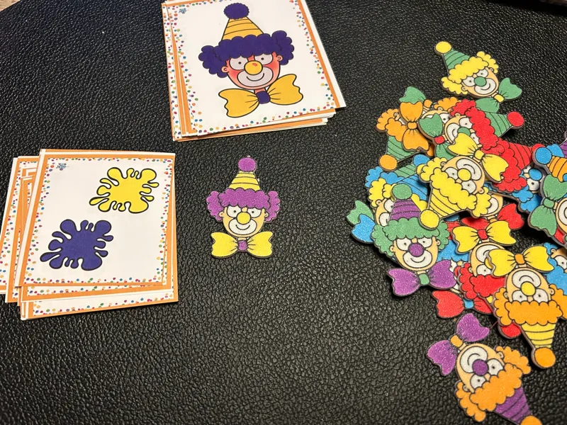 Gekleurde clowntjes