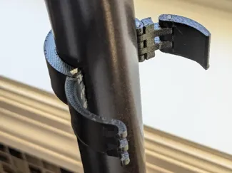 Print-in-place tube clamp, fully parametric