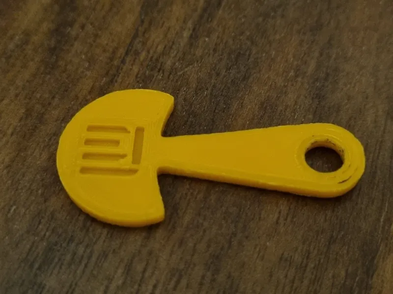 removeable 1€ troley token under 2 min. print time