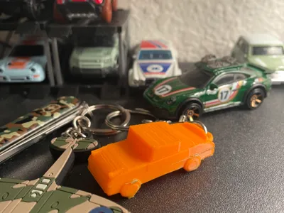Porsche 911 keychain