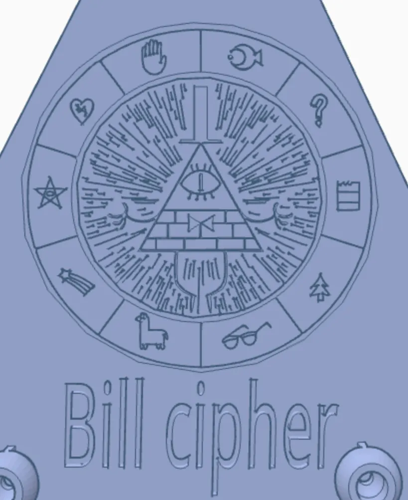 Figura de acción de Bill Cipher con accesorios - Modelo de impresión 3D ...