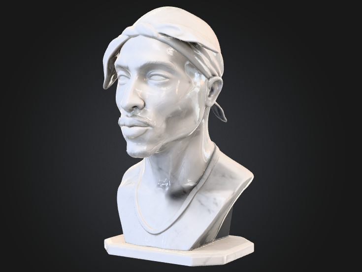 Busto de Mármol - Tupac Shakur