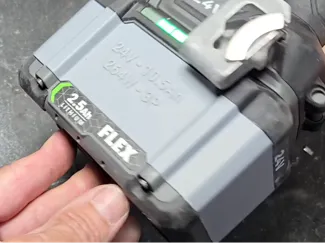 Flex 24v Battery Upgrade Mod 2.5ah to 10.5ah
