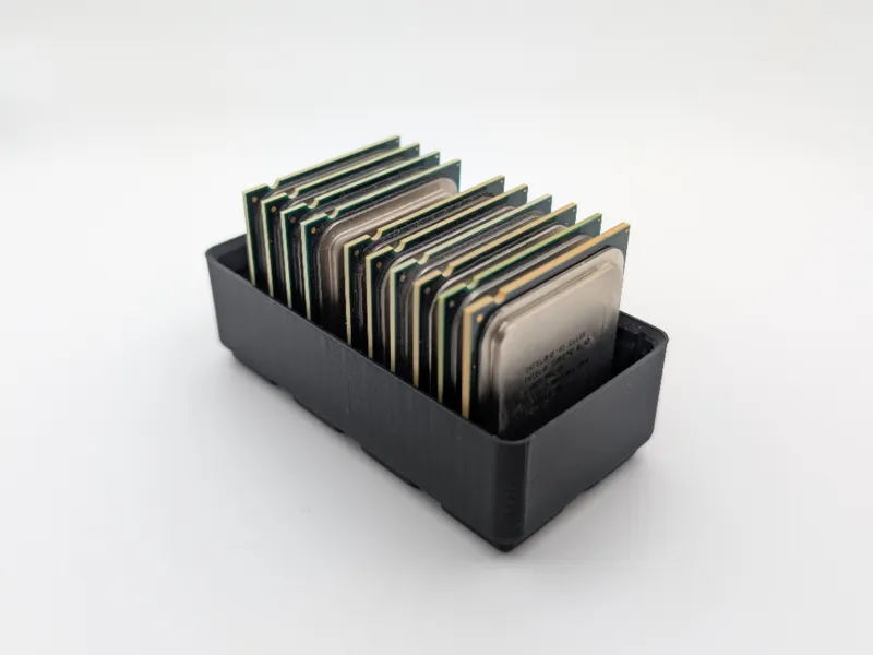 Gridfinity 1x2 Socket 775/771 cpu storage box