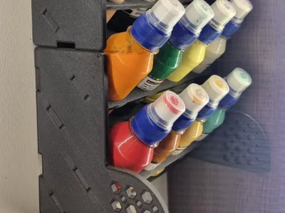 Paint Bottle Organizer - Desk & Wall Mount