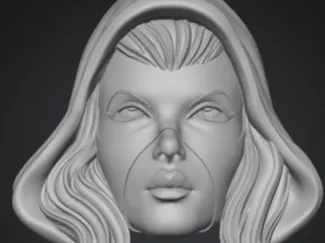 Psylocke Style Marvel Legends Head