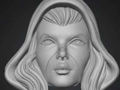 Psylocke Style Marvel Legends Head